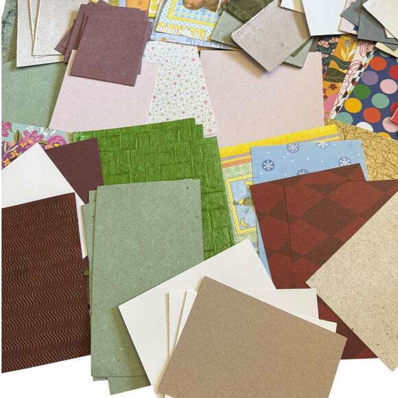 Scrap Crafting Paper Cardstock Textured Simple Assortment Of 100 Lot 4 - Picture 4 of 6